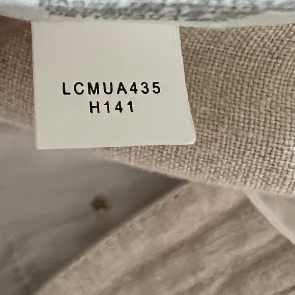 Liz Claiborne Jackie Linen Drawstring Wide Leg Trouser Pants Womens Size 4 Beige - Picture 10 of 10